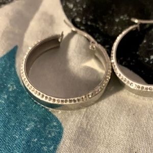 Sterling silver hoops
